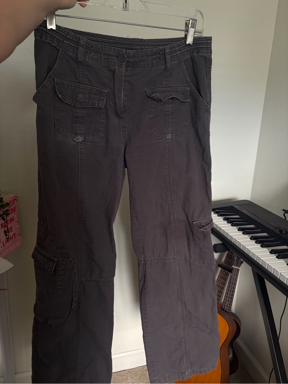 Brandy Melville Cargo Pants in Dark Gray